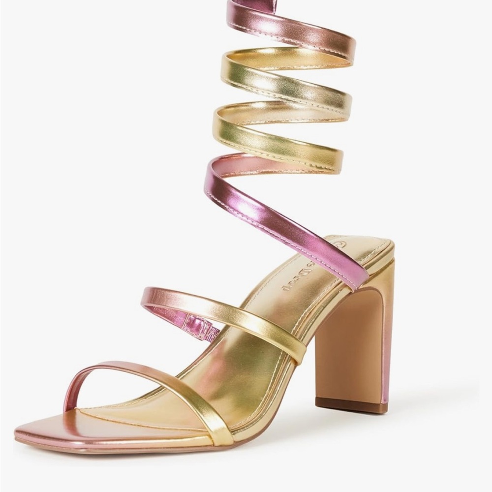 Chic Strappy Golden rainbow